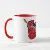 Mug Conception de pinceau de peinture de Trinité | Fie (Gauche)