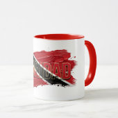 Mug Conception de pinceau de peinture de Trinité | Fie (Devant droit)
