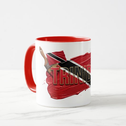Mug Conception de pinceau de peinture de Trinité | Fie (Devant gauche)