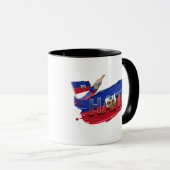 Mug Conception de pinceau de peinture haïtienne | Fier (Devant droit)