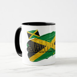 Mug Conception de pinceau de peinture jamaïcain | Fier