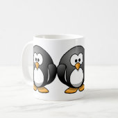 Mug Conception de pingouins ronds mignons (Devant gauche)