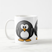 Mug Conception de pingouins ronds mignons (Gauche)