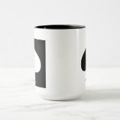 Mug Conception de pique-noir et blanc (Centre)