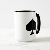Mug Conception de pique-noir et blanc (Devant droit)