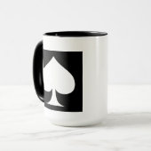 Mug Conception de pique-noir et blanc (Devant gauche)