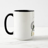 Mug Conception de pissenlit à papillon (Gauche)
