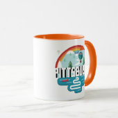 Mug Conception de Pittsburgh, paysage urbain de la (Devant droit)