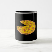 Mug Conception de pizza découpée en tranches Cartoon d (Centre)