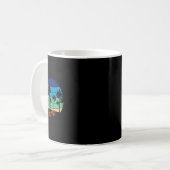 Mug Conception de plage de coucher de soleil Rétro Vin (Devant gauche)