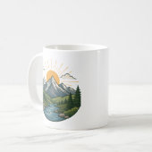 Mug Conception de plein air d'aventure naturelle (Devant gauche)