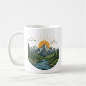Mug Conception de plein air d'aventure naturelle (Gauche)