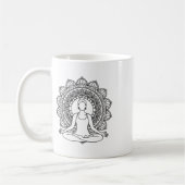 Mug Conception de pleine conscience de la pose de médi (Gauche)