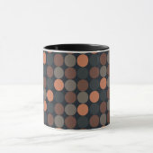 Mug Conception de points de cercle géométrique de terr (Centre)