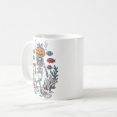 Mug Conception de Poisson de Plongeur de Squelette de (Devant gauche)