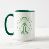 Mug Conception de Portland Orégon (Gauche)