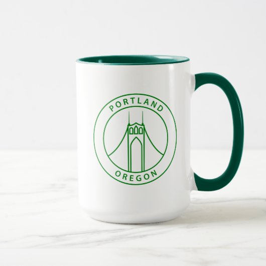 Mug Conception de Portland Orégon (Droite)