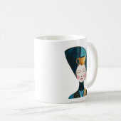 Mug Conception de portrait féminin Abstrait (Devant droit)