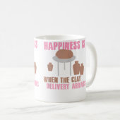 Mug Conception de poterie de livraison d'argile de bon (Devant droit)