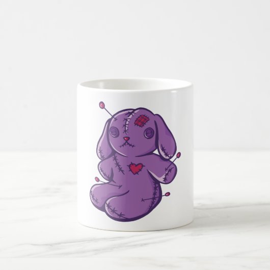 Mug Conception de poupée lapin vaudou mignonne et effr (Centre)