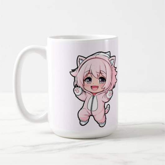 Mug Conception de poupée mignonne “en cours de réalisa (Gauche)