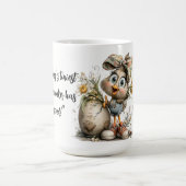 Mug Conception de poussin printanier fantaisiste (Centre)