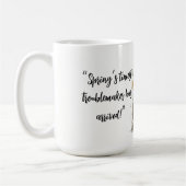 Mug Conception de poussin printanier fantaisiste (Gauche)
