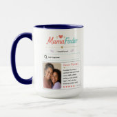 Mug Conception de profil photo Modern Mama Finder (Gauche)
