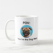Mug Conception de Pug pour la Maman de Chien POV (Gauche)