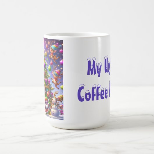 Mug Conception de pull moche Noël (Centre)