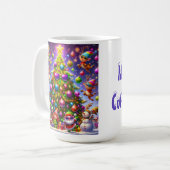 Mug Conception de pull moche Noël (Devant gauche)