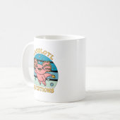 Mug Conception de questions de pun mignon axolotl je a (Devant gauche)