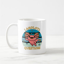 Conception de questions de pun mignon axolotl je a