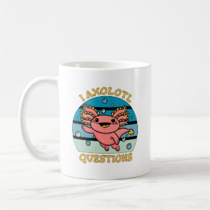Mug Conception de questions de pun mignon axolotl je a