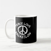 Mug Conception de Racketlon de dicton de Racketlon de (Gauche)