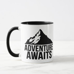 Mug Conception de randonnée montagneuse Aventure en at