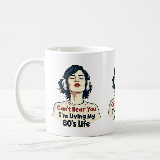 Mug Conception de rappel de musique nostalgique rétro (Gauche)