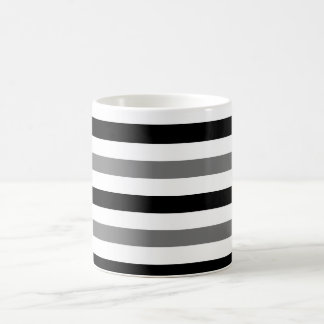 Mug Conception de rayures noires et blanches Ahs