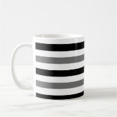 Mug Conception de rayures noires et blanches Ahs (Gauche)