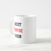 Mug Conception de reconnaissance de la meilleure infir (Devant gauche)
