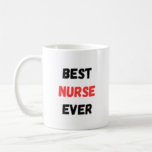 Mug Conception de reconnaissance de la meilleure infir (Gauche)