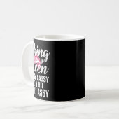 Mug Conception de reine de pêche drôle pour les femmes (Devant gauche)