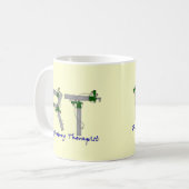 Mug Conception de réservoir d'O2 de cadeaux de (Devant gauche)