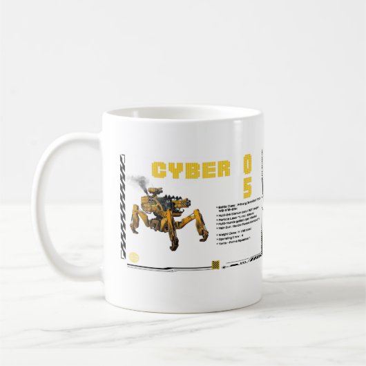 Mug Conception de robots Cyber 05 Mech (Gauche)
