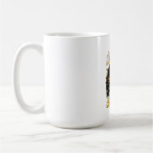 Mug Conception de roi d'échecs lion couronné leader (Gauche)
