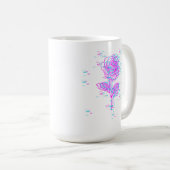 Mug Conception de rose de pépin de néon (Devant droit)