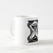 Mug Conception de sablier temporel – Minuteur à sable  (Devant gauche)