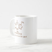 Mug Conception de science de café drôle de caféine (Devant gauche)