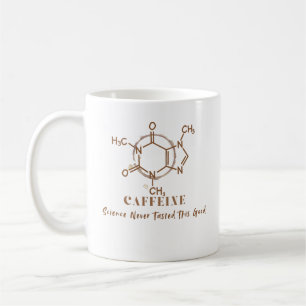 Mug Conception de science de café drôle de caféine