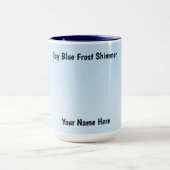 Mug Conception de scintillement de givre bleu (Centre)